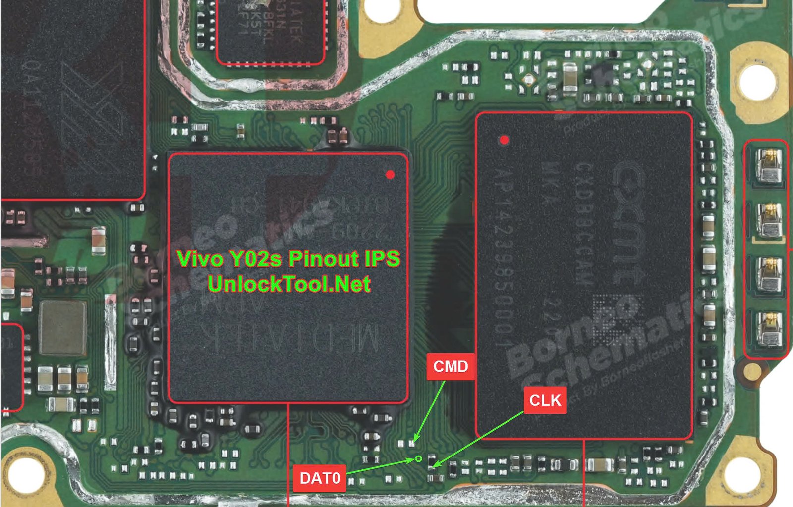 Vivo Y02s Test Point / EDL Point